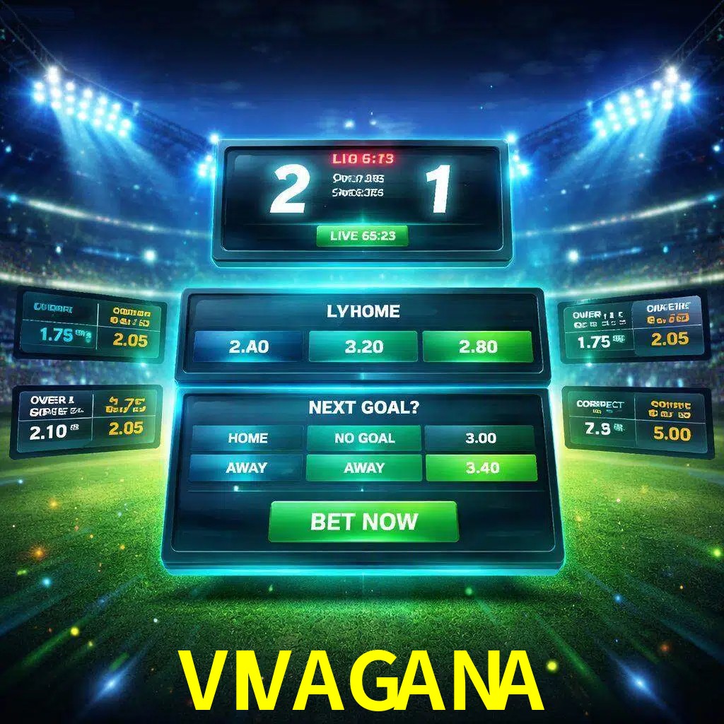 Vista de apuestas en vivo VIVAGANA durante un partido en curso