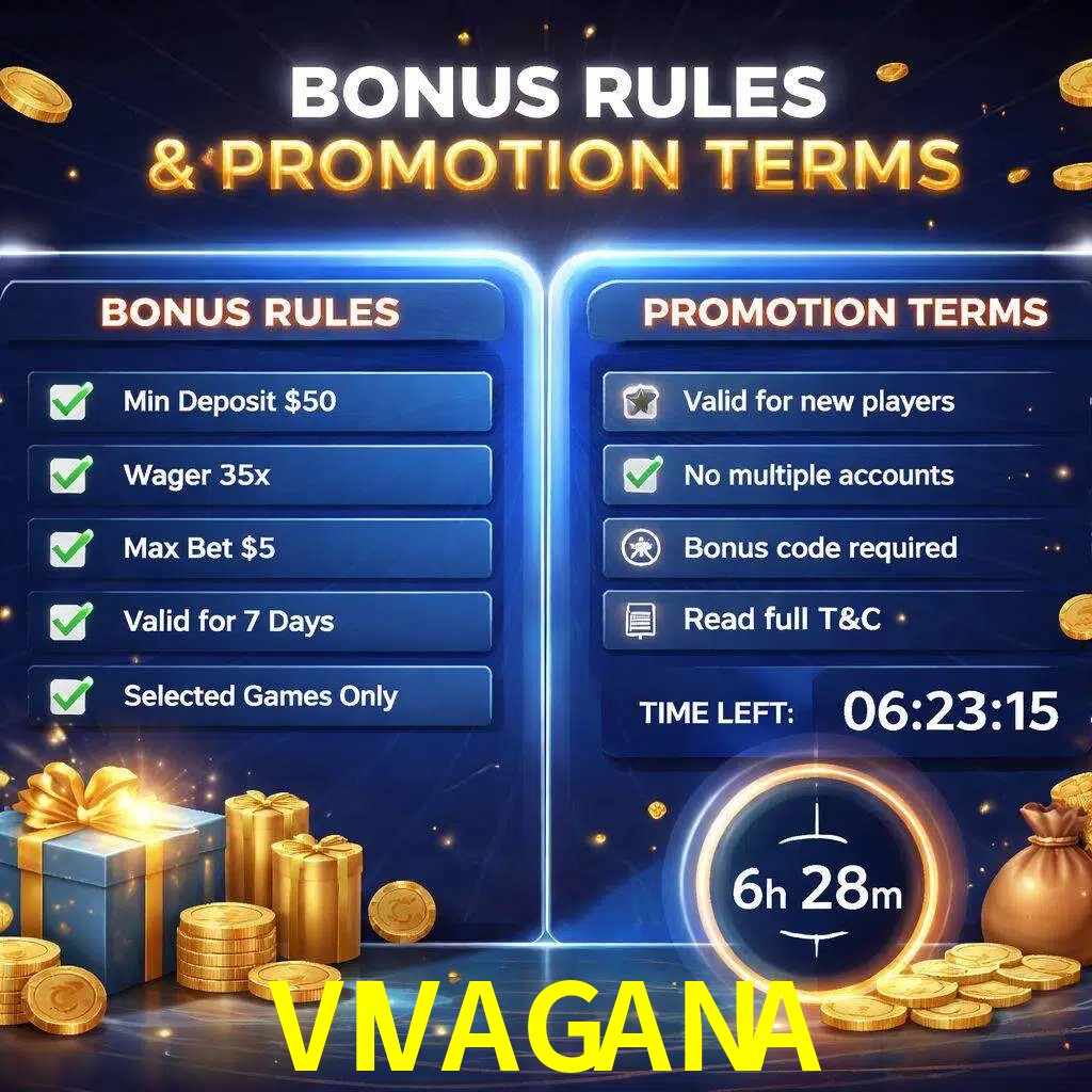 Reglas de promoción VIVAGANA y condiciones de bonos explicadas visualmente